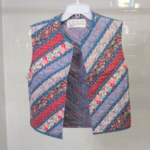 Floral Patchwork Vest - Multicolor